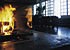 Feuerstelle mit Glasschiebetür-Dachboden, Wien, 1997